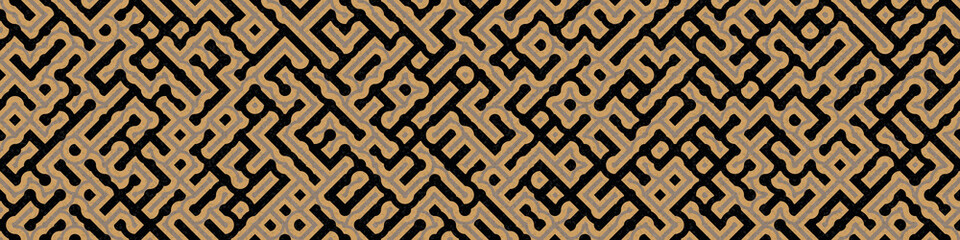 Abstract Geometric Pattern generative computational art illustration