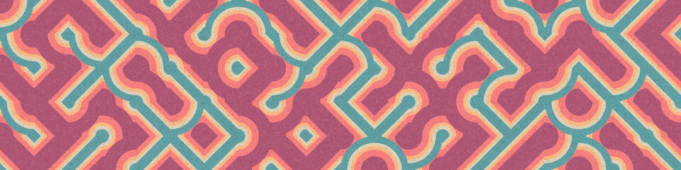 Abstract Geometric Pattern generative computational art illustration