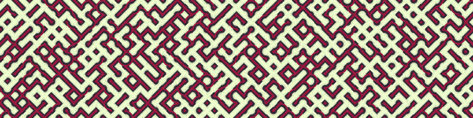 Abstract Geometric Pattern generative computational art illustration