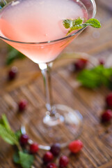 Cocktails. Alcoholic Drinks made with gin, vodka, rum or whiskey mixed with soda water, fruit juices and garnishes with limes and cherries. Classic American bar drinks.