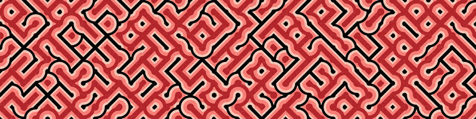 Abstract Geometric Pattern generative computational art illustration