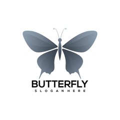 Logo illustration Butterfly gradient colorful