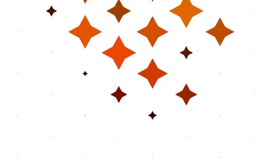 Light Red, Yellow vector layout with bright stars. Glitter abstract illustration with colored stars. The template can be used as a background.