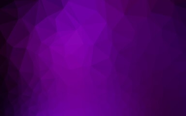Dark Purple vector polygon abstract background. Colorful illustration in abstract style with gradient. Polygonal design for your web site.
