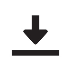 arrow down icon - download sign symbol