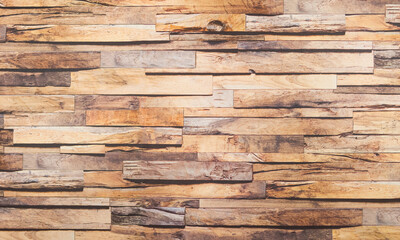 Panorama de fond de bois clair pour création d'arrière-plan avec rayures horizontales.