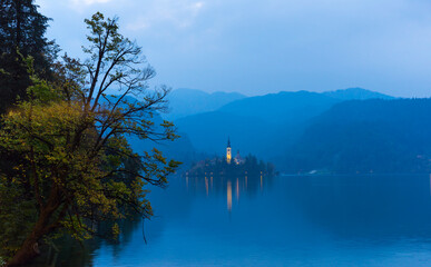 Obraz premium Lake Bled, Bled, Slovenia, Europe