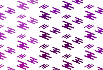 Fototapeta na wymiar Light Purple vector texture with colorful lines.