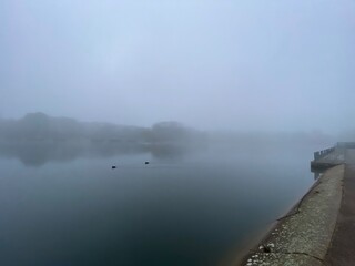 fog on the river