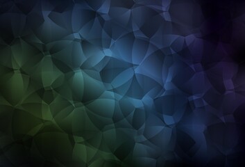Obraz premium Dark Blue, Green vector texture with abstract forms.