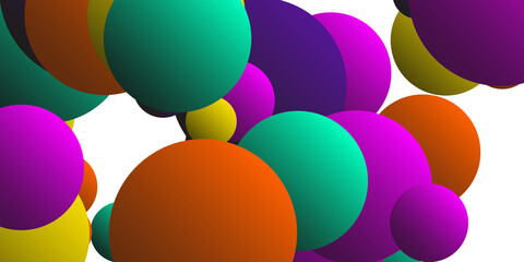 Fototapeta na wymiar Ball shape gradients. 
