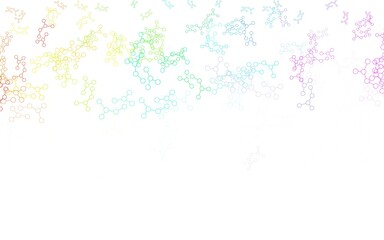 Light Multicolor vector pattern with artificial intelligence network.