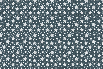 Christmas wrapping paper with stars. Xmas background. Vector