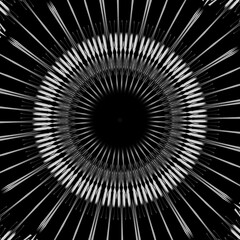 black and white background in kaleidoscope view