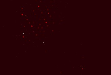 Light Red vector layout with elements of cards.