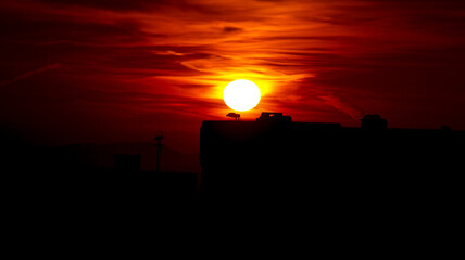 sunset ariel ıstanbul 