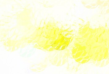 Light Yellow vector texture with abstract forms.