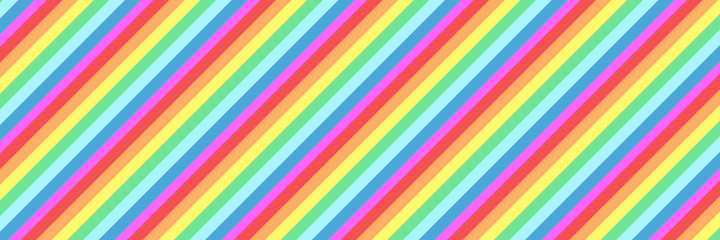 Vector rainbow background. Long horizontal banner