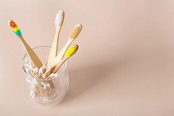 Plastic toothbrush and eco-friendly bamboo toothbrush