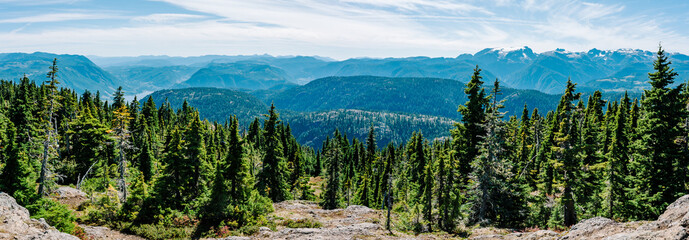 View from the summit of Mt. Becher, Strathcona Provincial Park, British Columbia