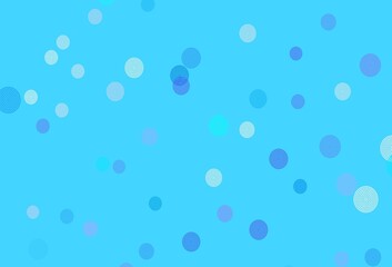 Light Blue, Green vector background with beautiful snowflakes.