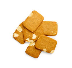 Ginger Snap Isolated, Rectangular Ginger Nut, Biscuit Square Cookies