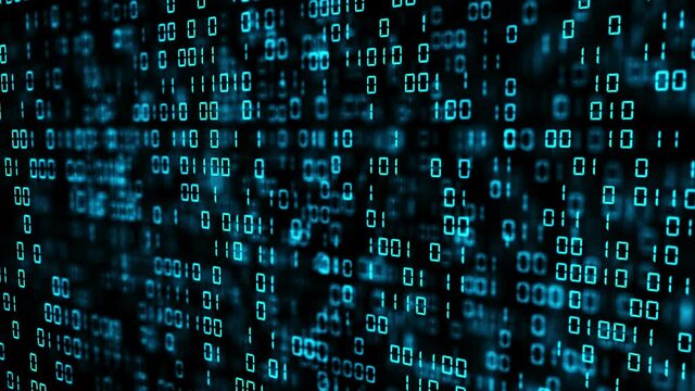 Technical environment programming, binary code in the future. Modern technology hex code concept. Digital abstract background.