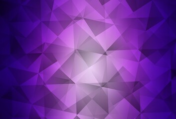 Light Purple, Pink vector polygon abstract backdrop.