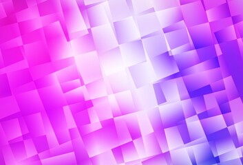 Light Purple, Pink vector texture in rectangular style.