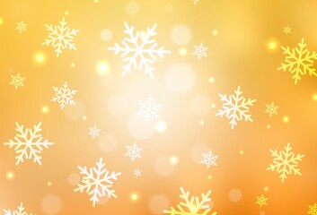 Light Yellow vector backdrop in holiday style.