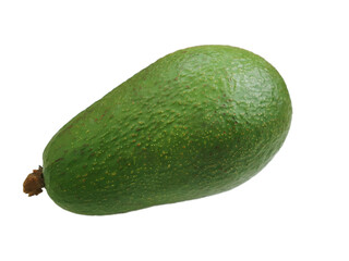 ripe avocado fruit isolated on white background