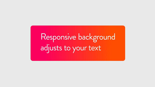 Text Block Animation with Gradient and Flat Background