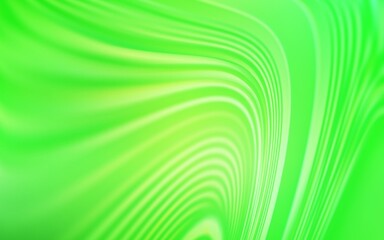 Light Green vector backdrop with curved lines.