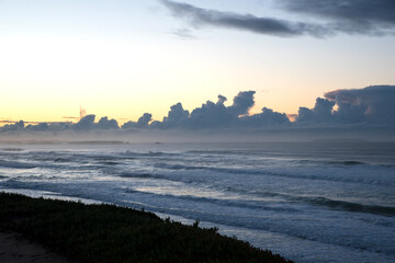 Fototapeta premium Dusk and sunset over the sea
