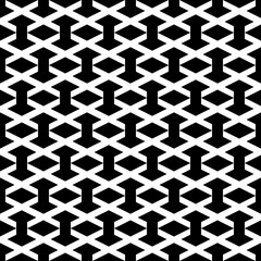 Seamless pattern. Rhombuses, figures ornament. Geometric backdrop. Simple shapes background. Ethnic wallpaper. Polygons motif. Digital paper, textile print, web design, abstract. Vector artwork