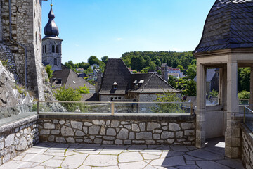 Blick von der Burg über Stolberg Innenstadt