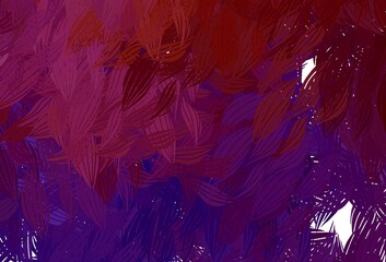 Dark Pink, Yellow vector pattern with random forms.