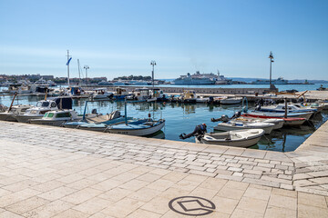 Fototapeta na wymiar Split Croatia - 08.07.2020, Matejuska port Adriatic Sea