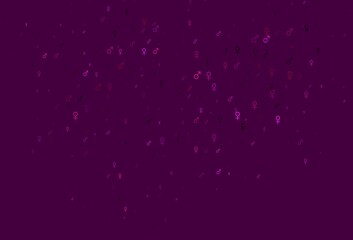 Light pink vector backdrop with gender signs.