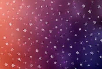 Dark Pink, Red vector pattern in Christmas style.