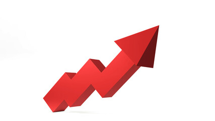 3d render business  Graph and diagram chart business concept.