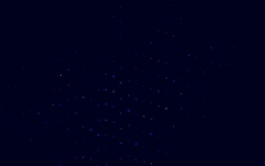 Fototapeta premium Dark Blue, Red vector background with triangles.