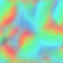 Blurry gradient glitch abstract watercolour texture background. Wavy irregular bleeding dye wash seamless pattern. Digital tie dye ombre distorted all over print. Variegated modern backdrop.  © Limolida Studio