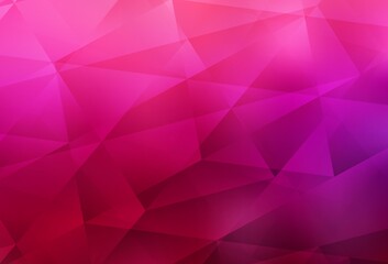 Light Purple, Pink vector polygon abstract layout.