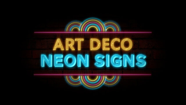 Art Deco Neon Signs