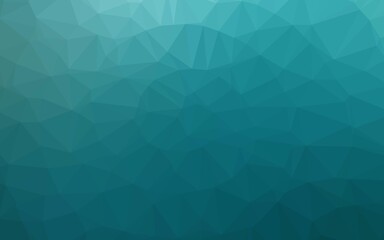 Fototapeta premium Light BLUE vector triangle mosaic template. Colorful illustration in Origami style with gradient. Brand new style for your business design.