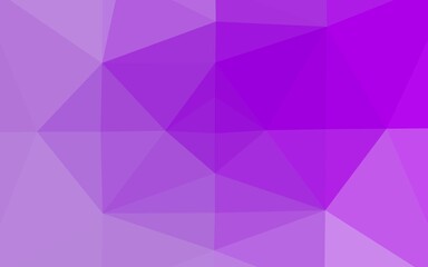 Obraz premium Light Purple vector triangle mosaic texture. Colorful illustration in Origami style with gradient. The best triangular design for your business.