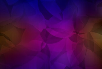 Dark Blue, Red vector low poly background.