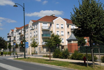 Pontault-Combault, immeubles d'habitation, département de Seine-et-Marne, France