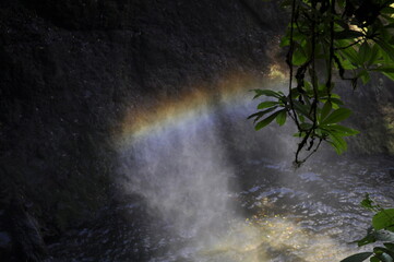 Rainbow waterfall